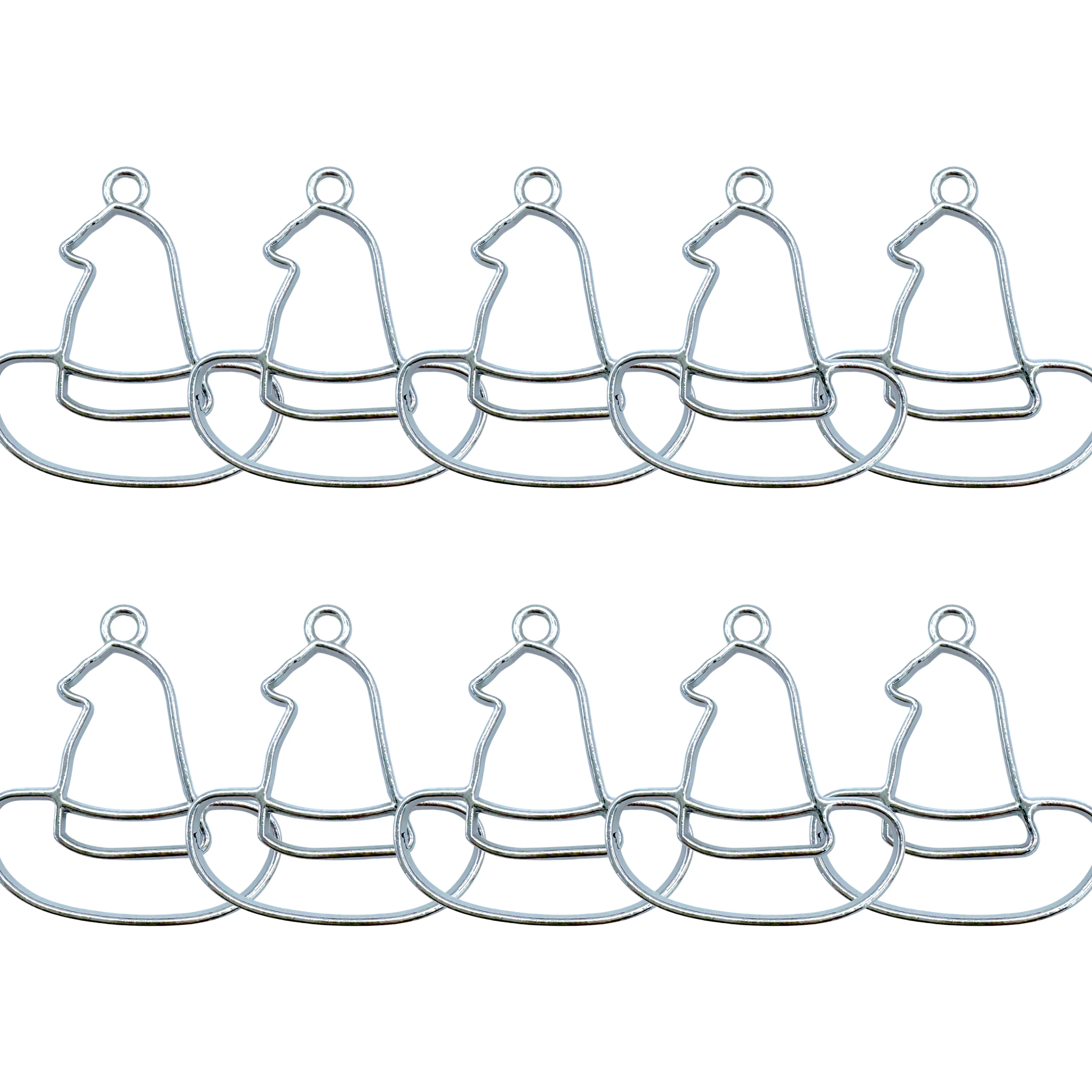 Witch Hat Open Back Bezel Blanks - 10 Pcs - Image 4