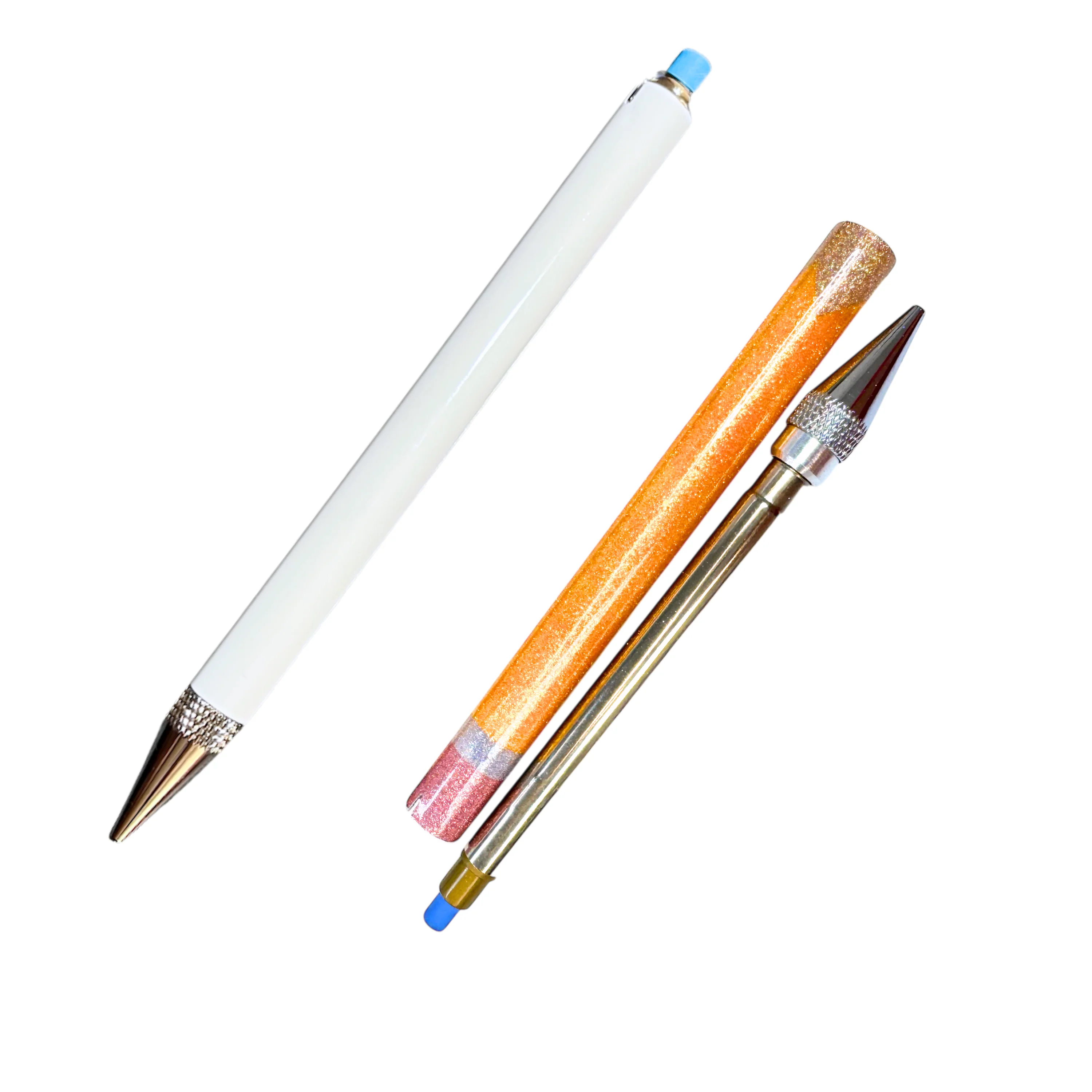 Stainless Steel Sublimation Mechanical Pencil with Lead and Erasers