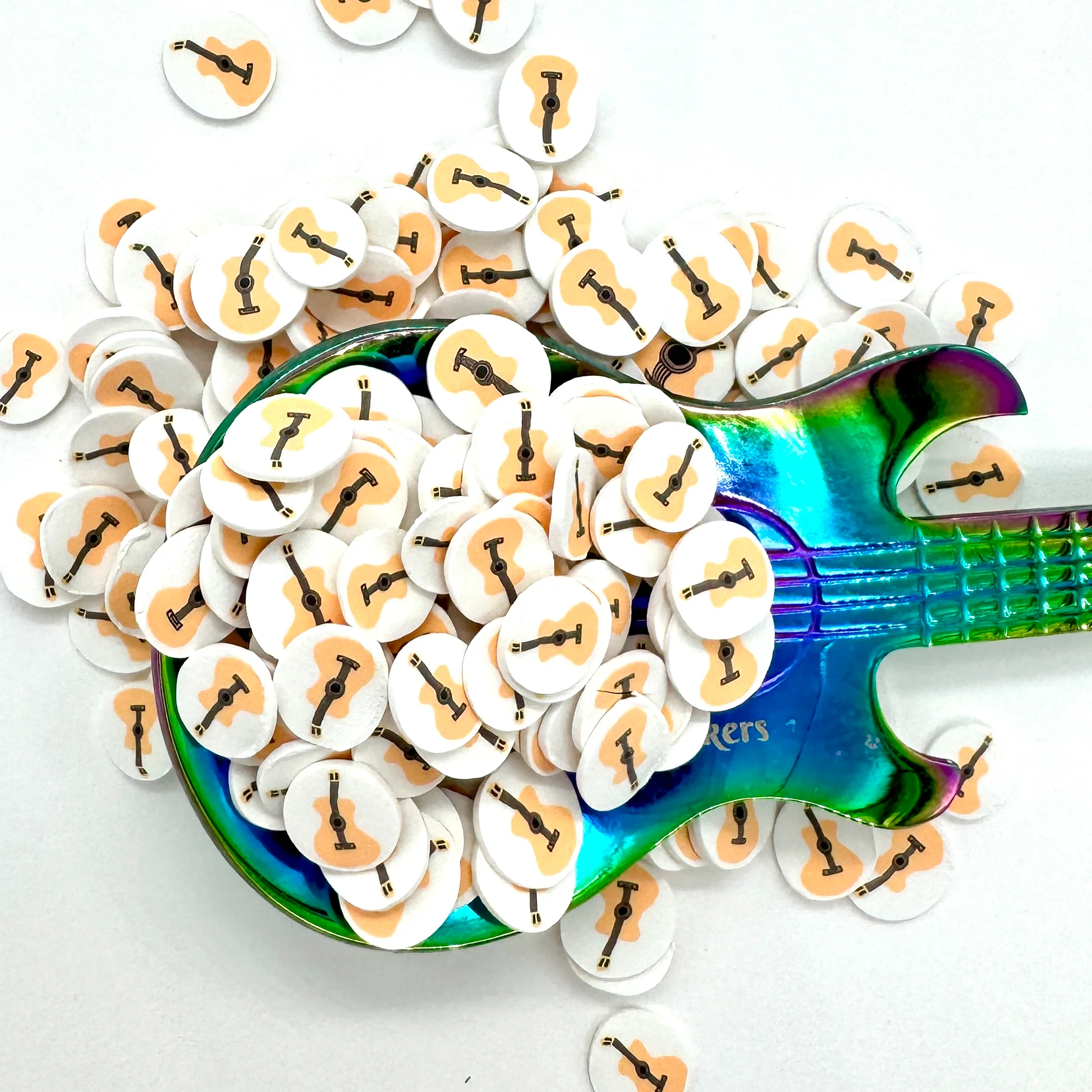 Acoustic Guitar Polymer Clay Pieces