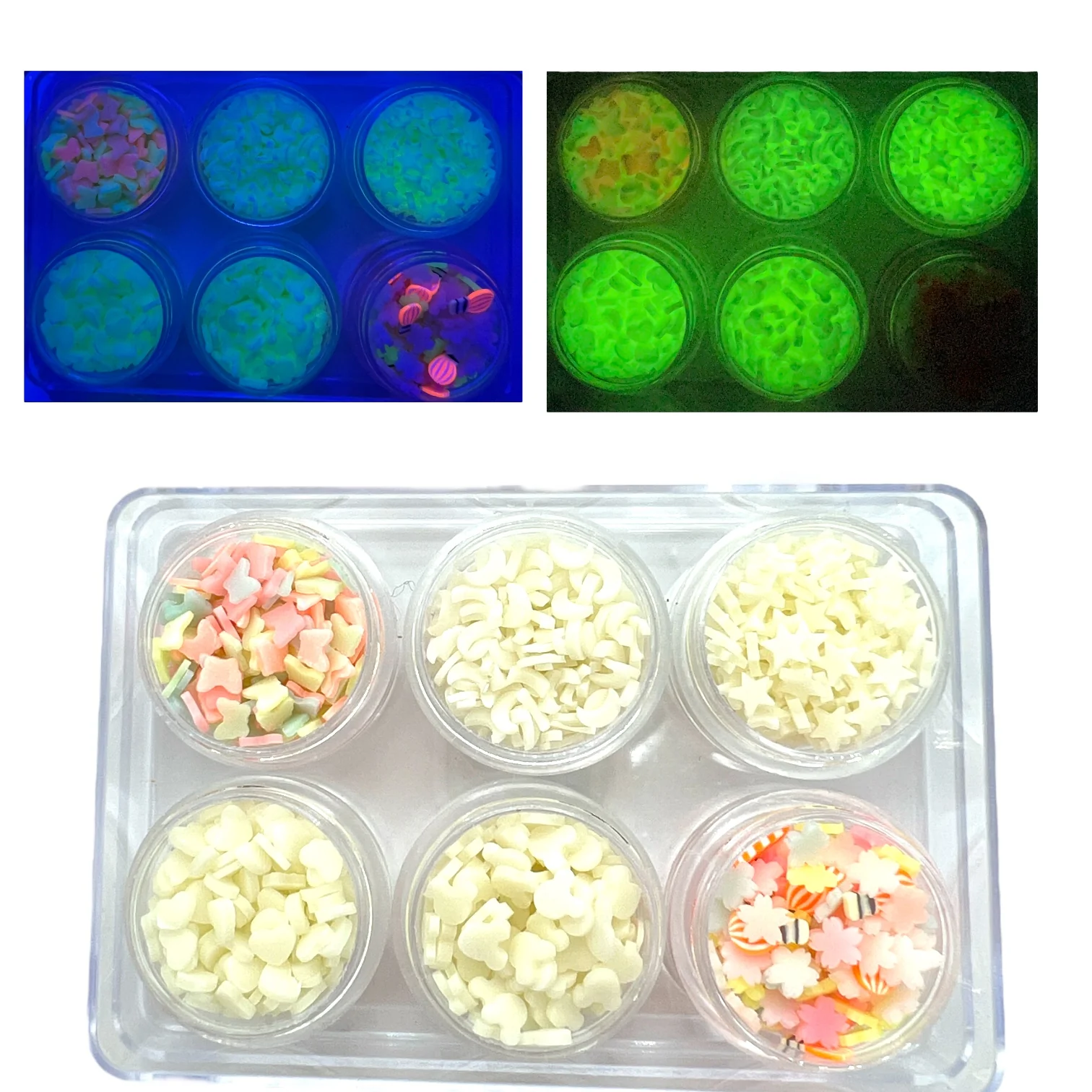 All That Glows Combo Set of Polymer Clay Pieces