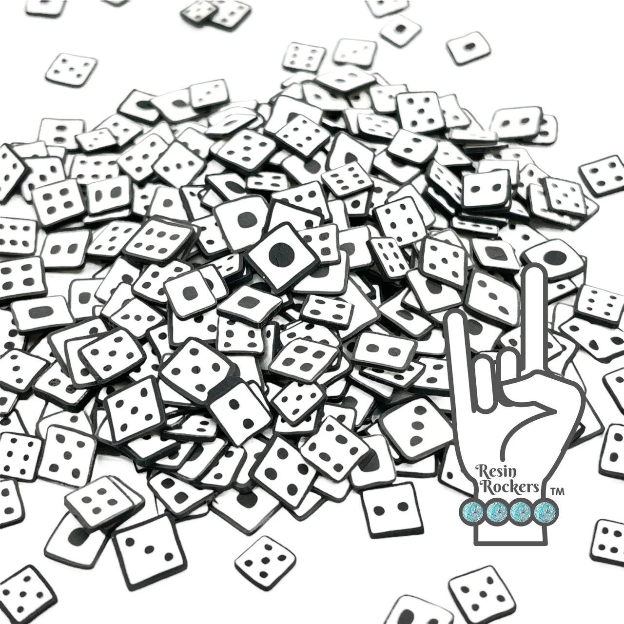 Dice Polymer Clay Pieces