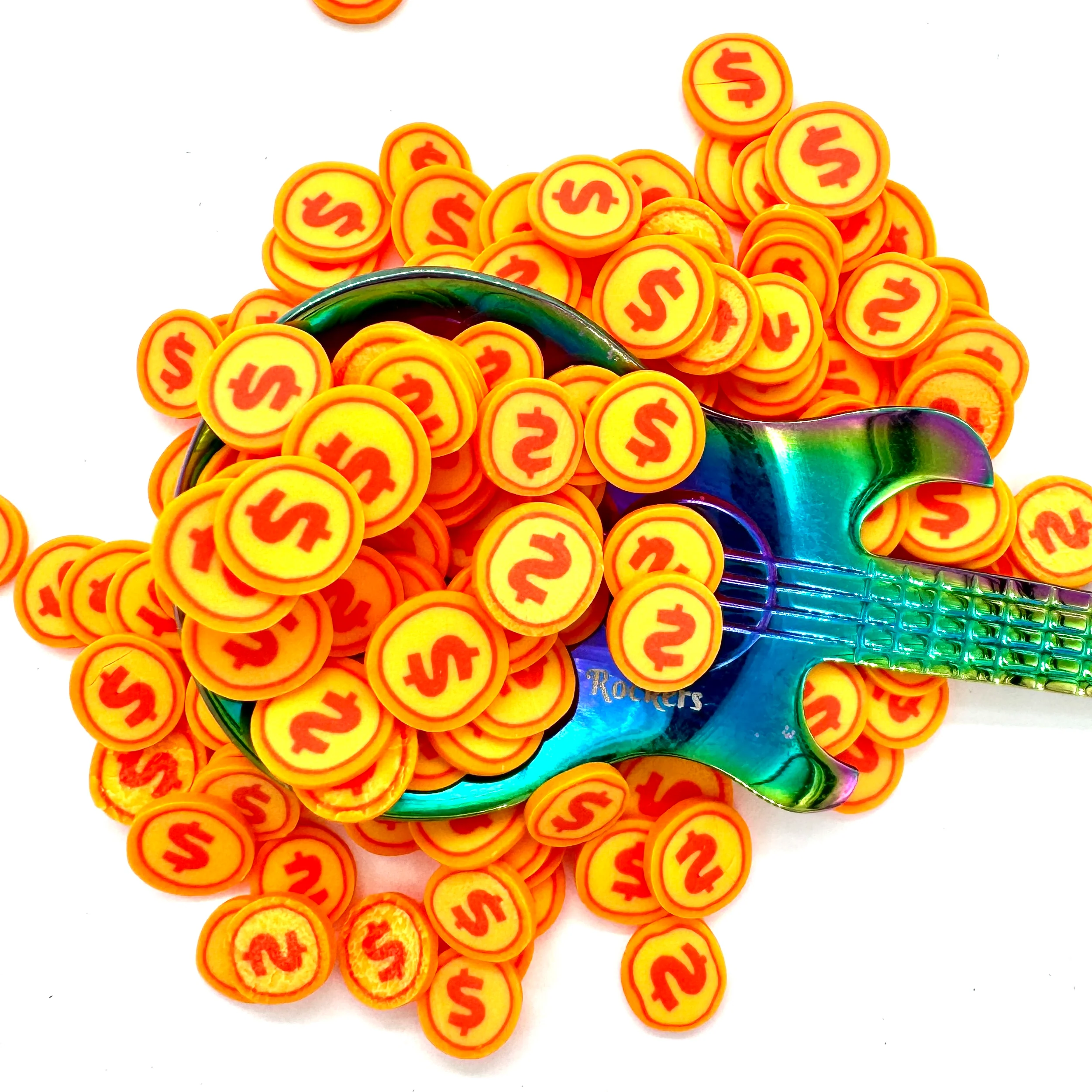 Gold Dollar Coin Polymer Clay Pieces