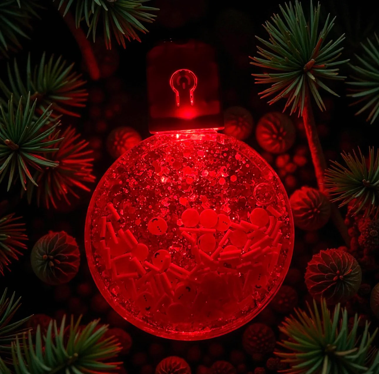 LED Light Up Snow Globe Shaker Ornament Blanks Globe Kit - Image 2