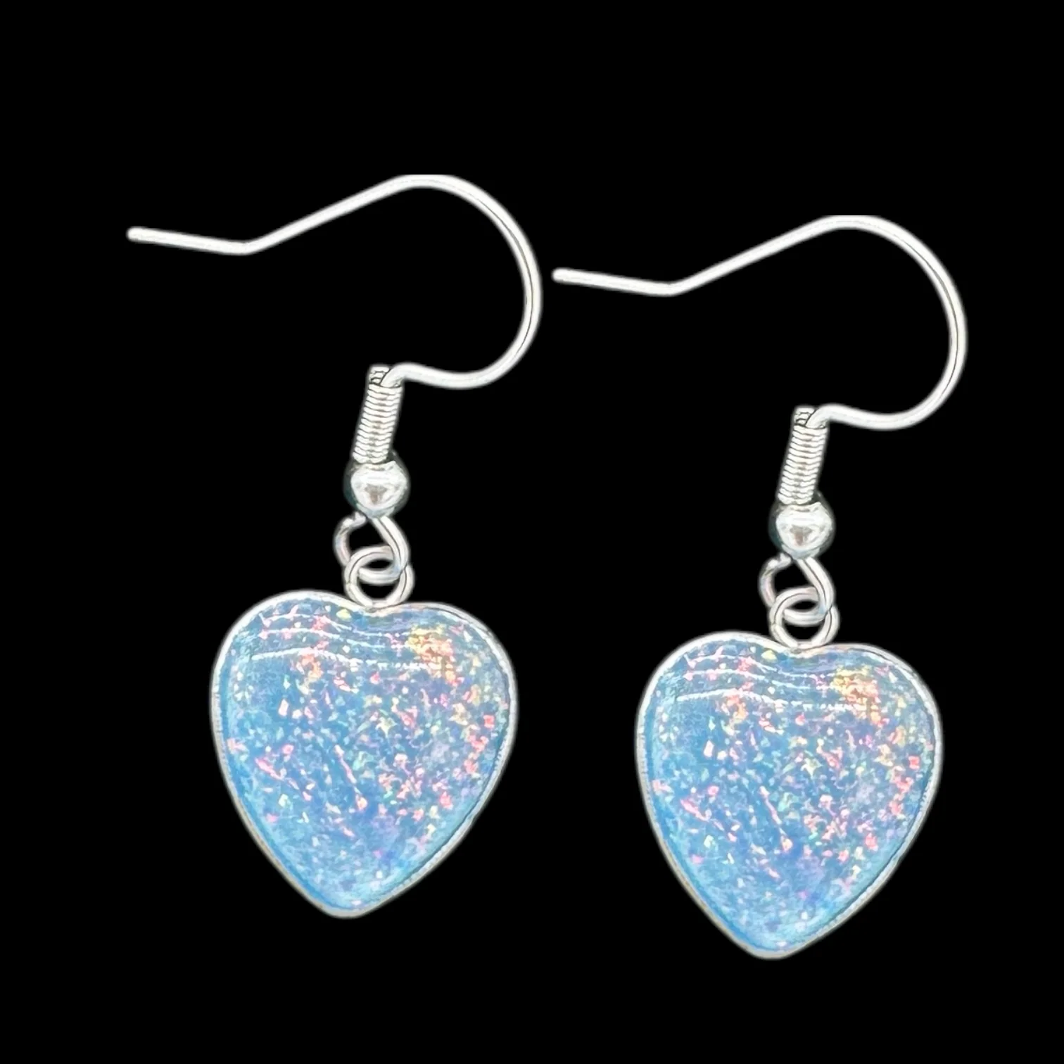 Heart Dangle Earring Blanks - 10 Pcs - Image 3