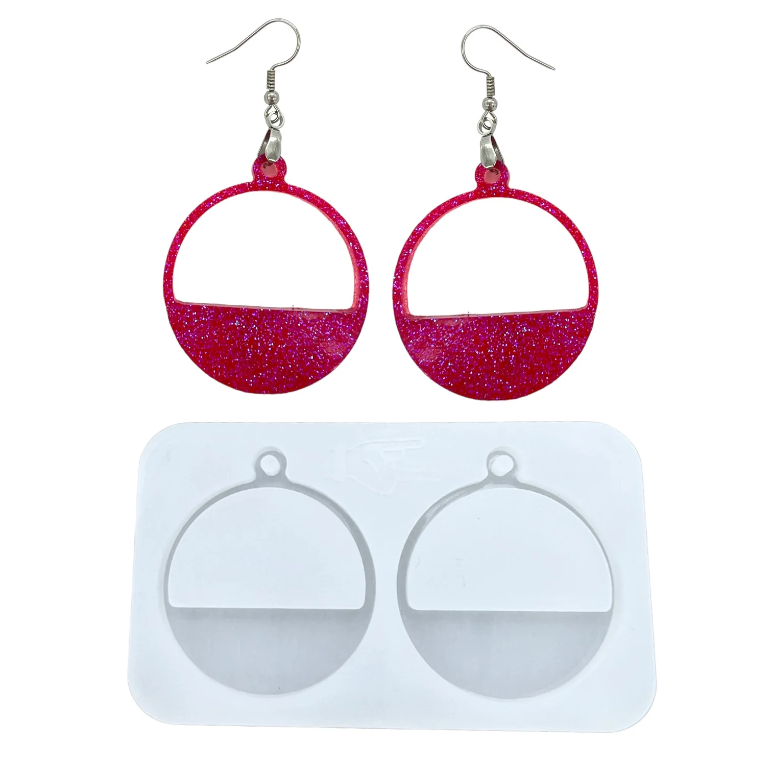 Modern Half Circle Dangle Earring Mold