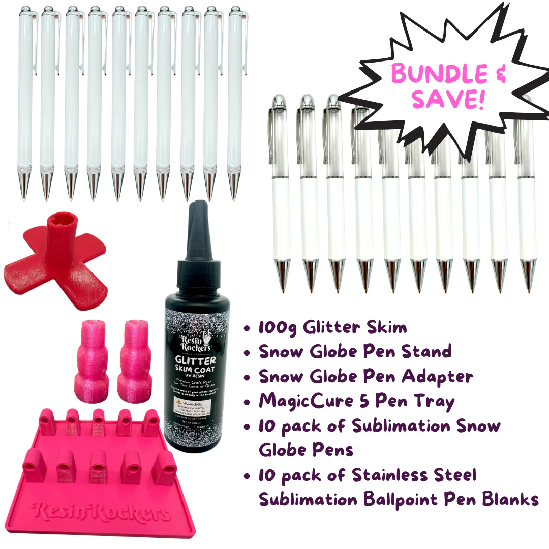 Penmaker's Bundle for Sublimation Snow Globe and Ballpoint Pens