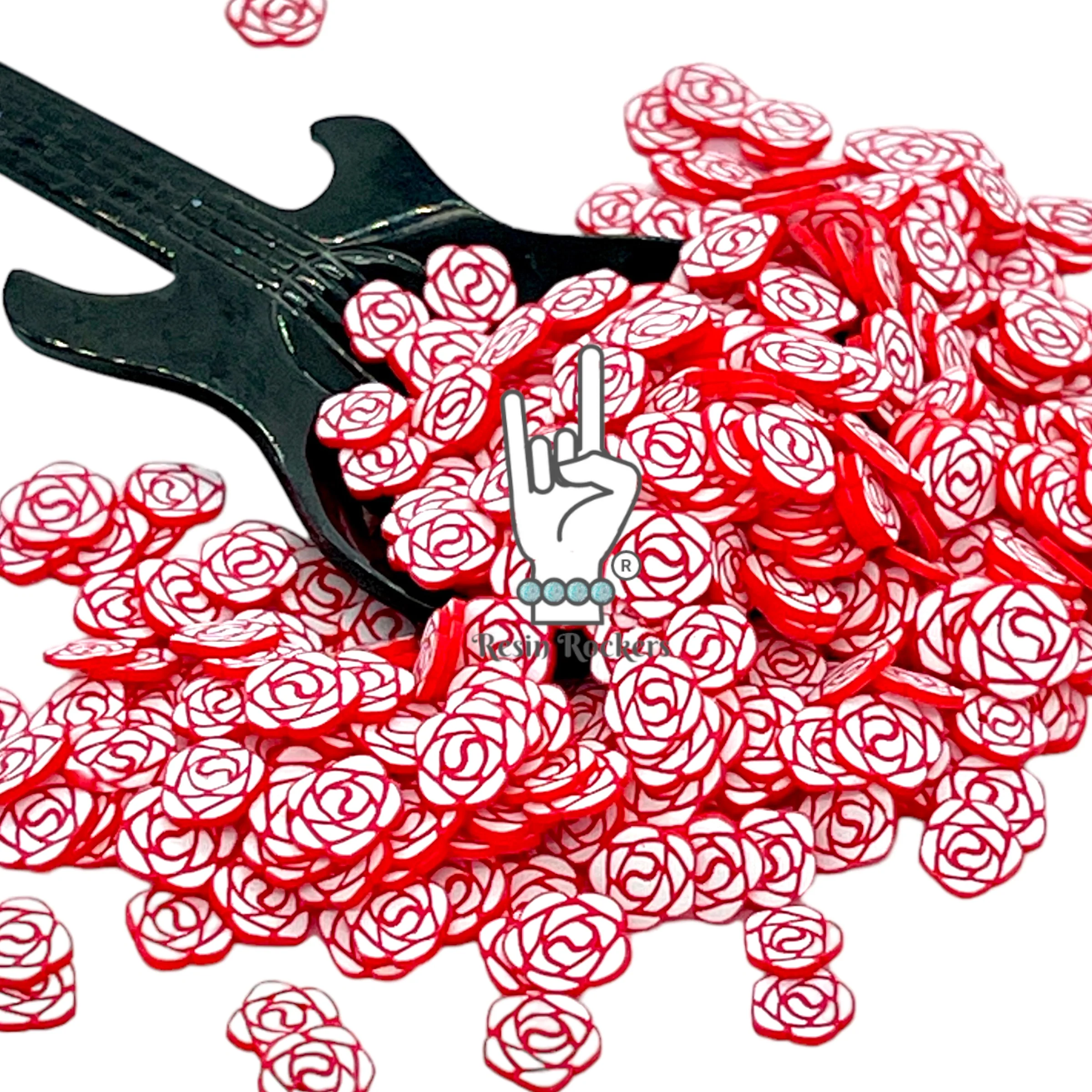 Red Roses Polymer Clay Pieces