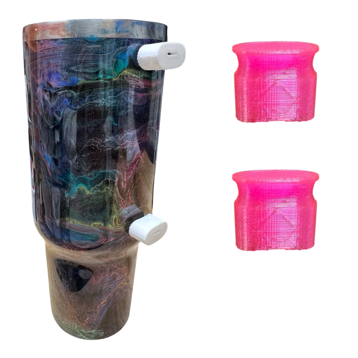 Cover Ups Reusable Flexible 40oz Tumbler Handle Bracket Guards Set of 2