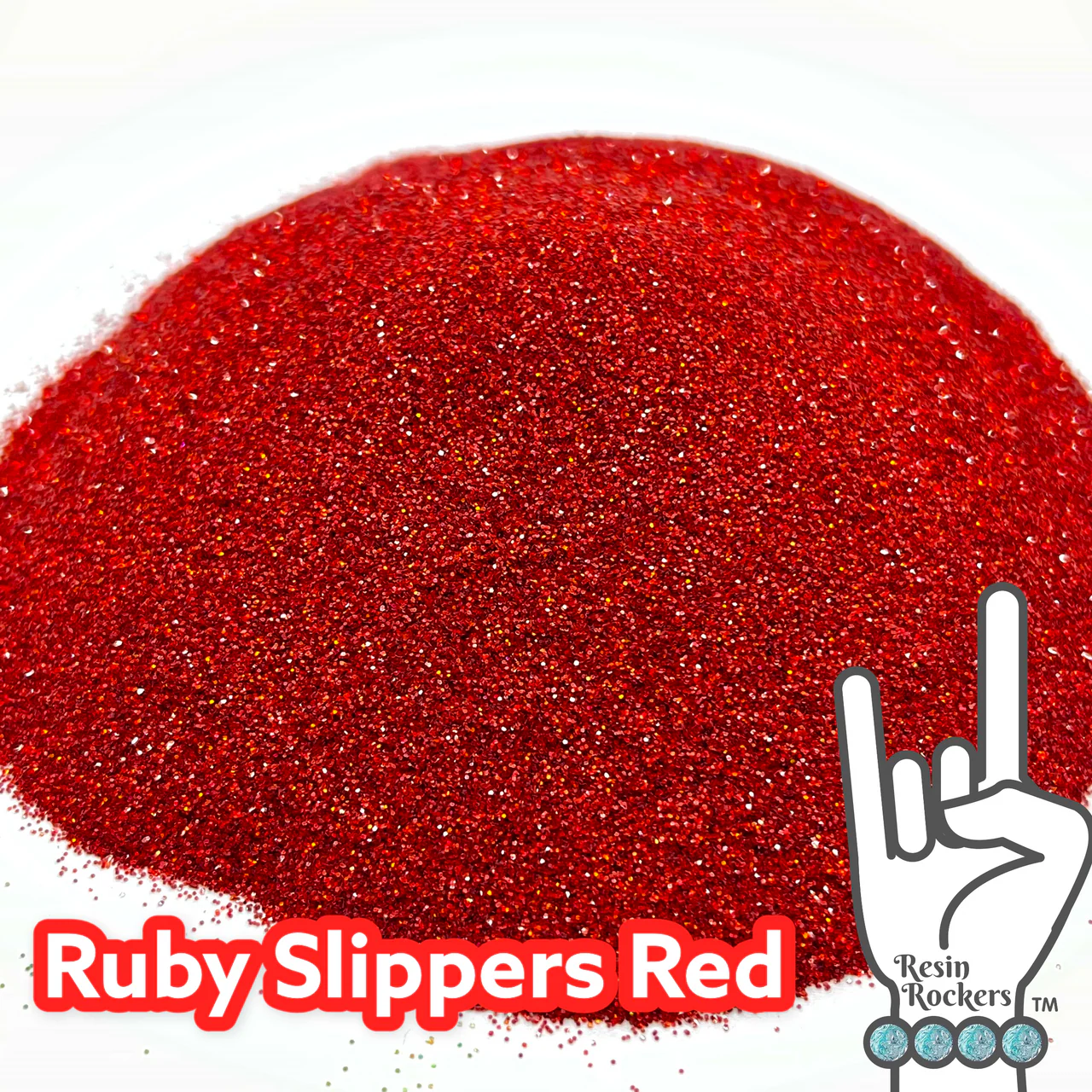 Ruby Slippers Holographic Red Pixie for Poxy Microfine Glitter