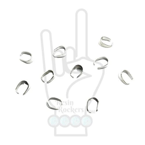 Stainless Steel Plated Pinch Bail Clips - Image 10