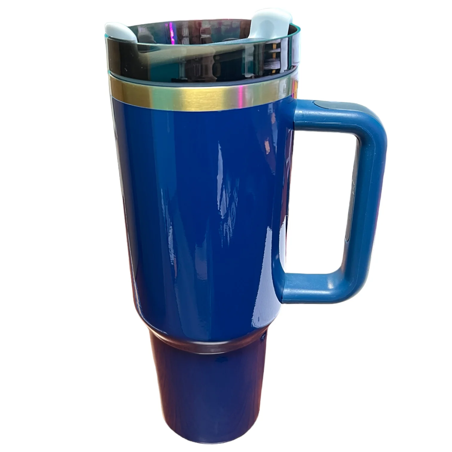 40 oz Stainless Steel Double Wall Powder Coated Tumbler Blanks with Handle - Image 4