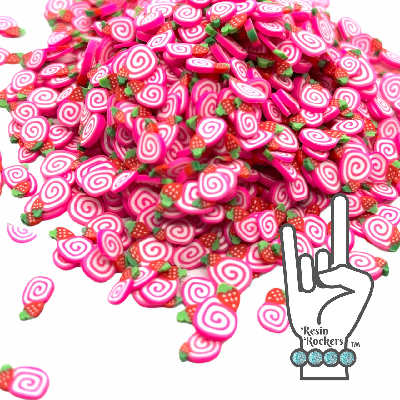 Strawberry Shortcake Polymer Clay Pieces
