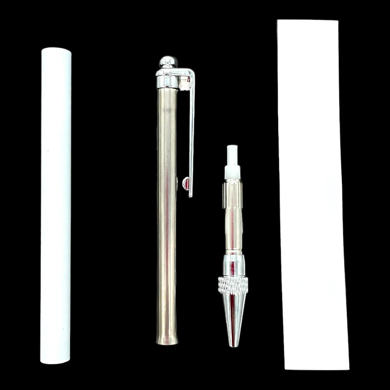 10 Pack Stainless Steel Sublimation Ballpoint Pen Blank With Clip and Sleeve Silver or Rose Gold - Image 6