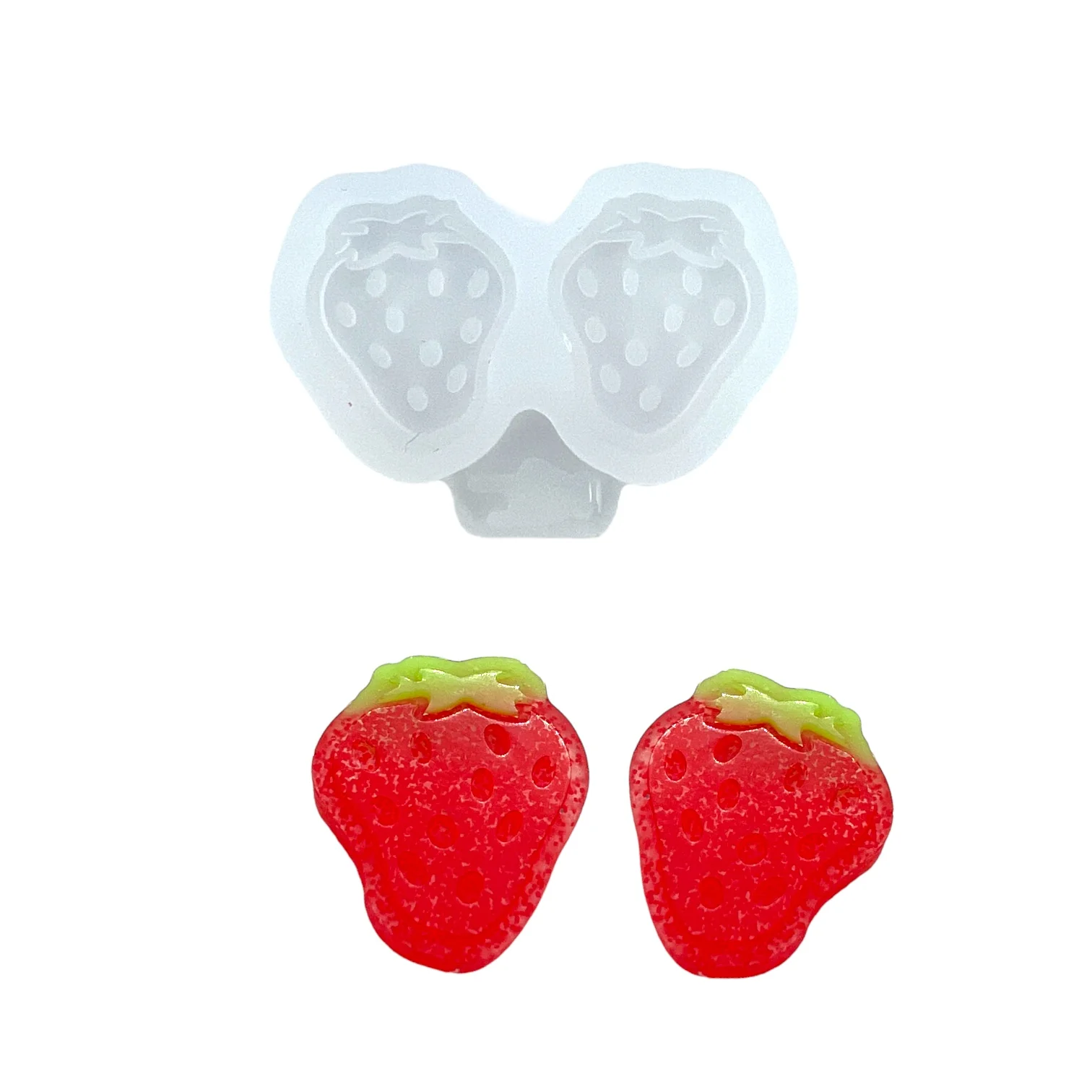 Tiny Strawberry Stud Earring Mold