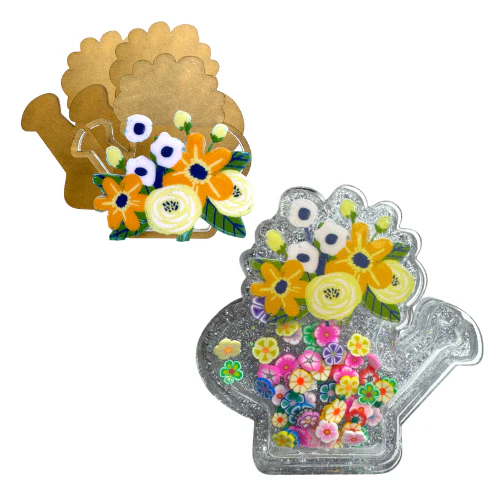 Watering Can Snow Globe Shaker Blank Kit with UV DTF Decal