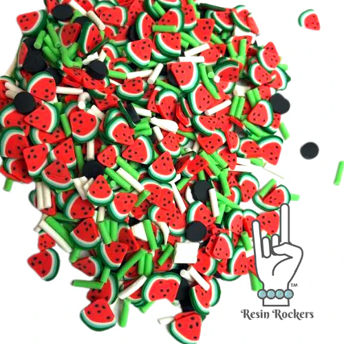 Watermelon Sugar Mix Polymer Clay Pieces